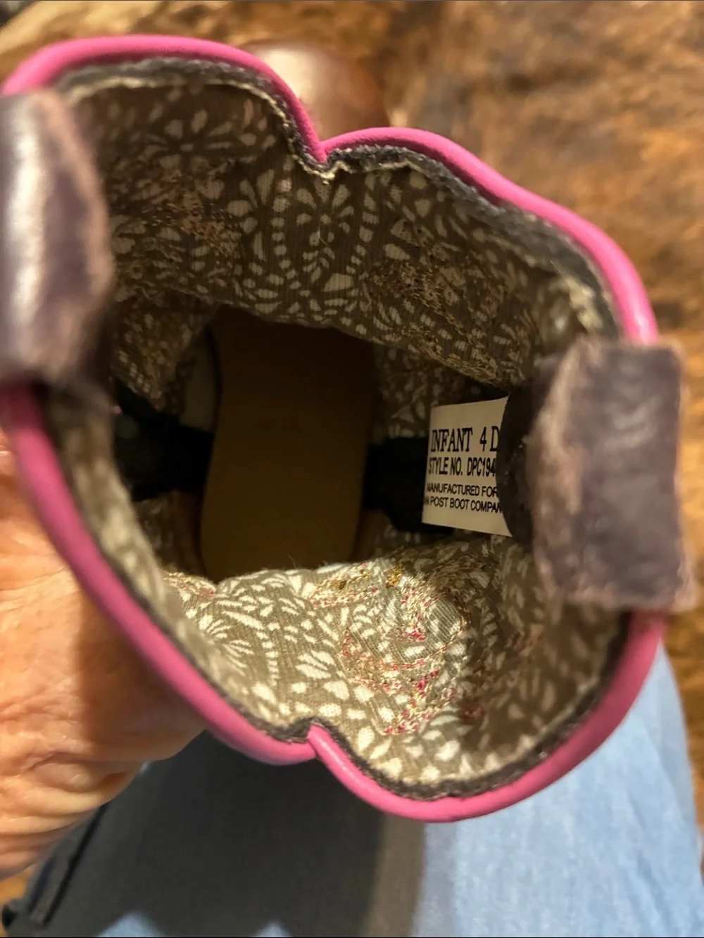 Dan Post toddler boots in 4D